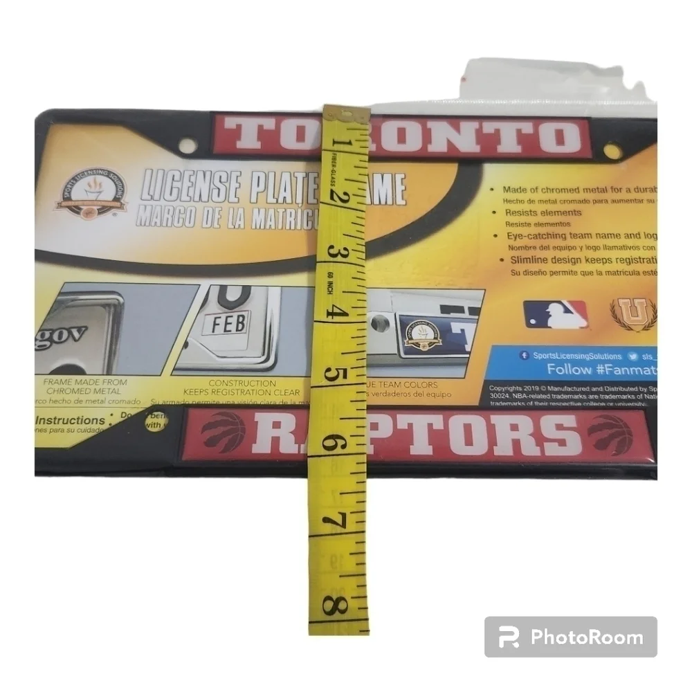Toronto Raptors License Plate Frame - Picture 3 of 5